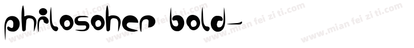 philosoher bold字体转换